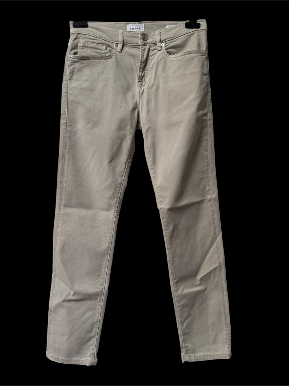 Frame Denim Men’s Slim Straight Jeans in Milk Beige